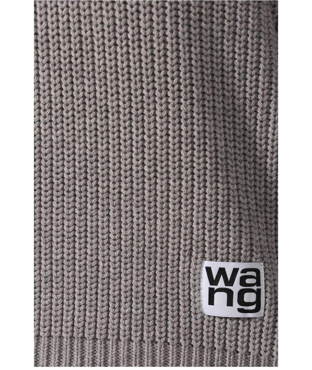 ALEXANDER WANG Серый хлопковый джемпер / свитер, фото 5