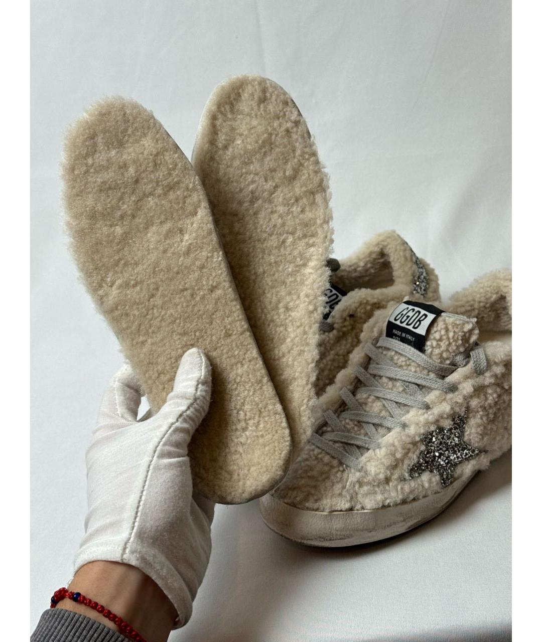 GOLDEN GOOSE DELUXE BRAND Бежевые кеды, фото 8