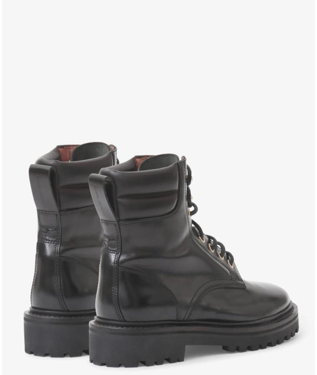 ISABEL MARANT Черные кожаные ботинки, фото 3