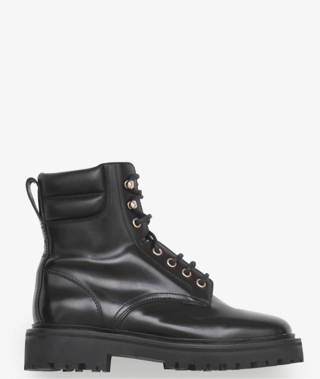 ISABEL MARANT Черные кожаные ботинки, фото 5