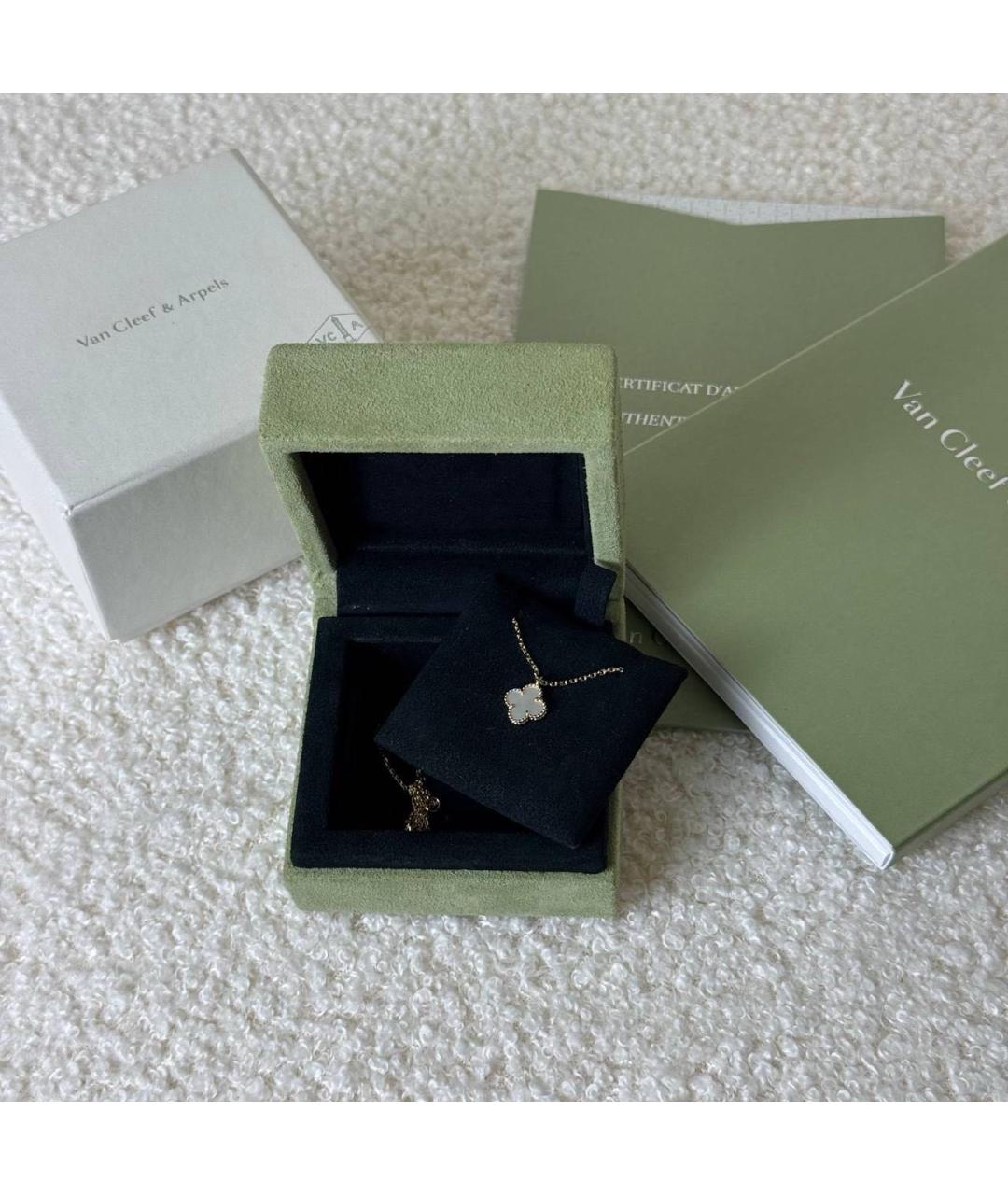 VAN CLEEF & ARPELS Белое колье из желтого золота, фото 2