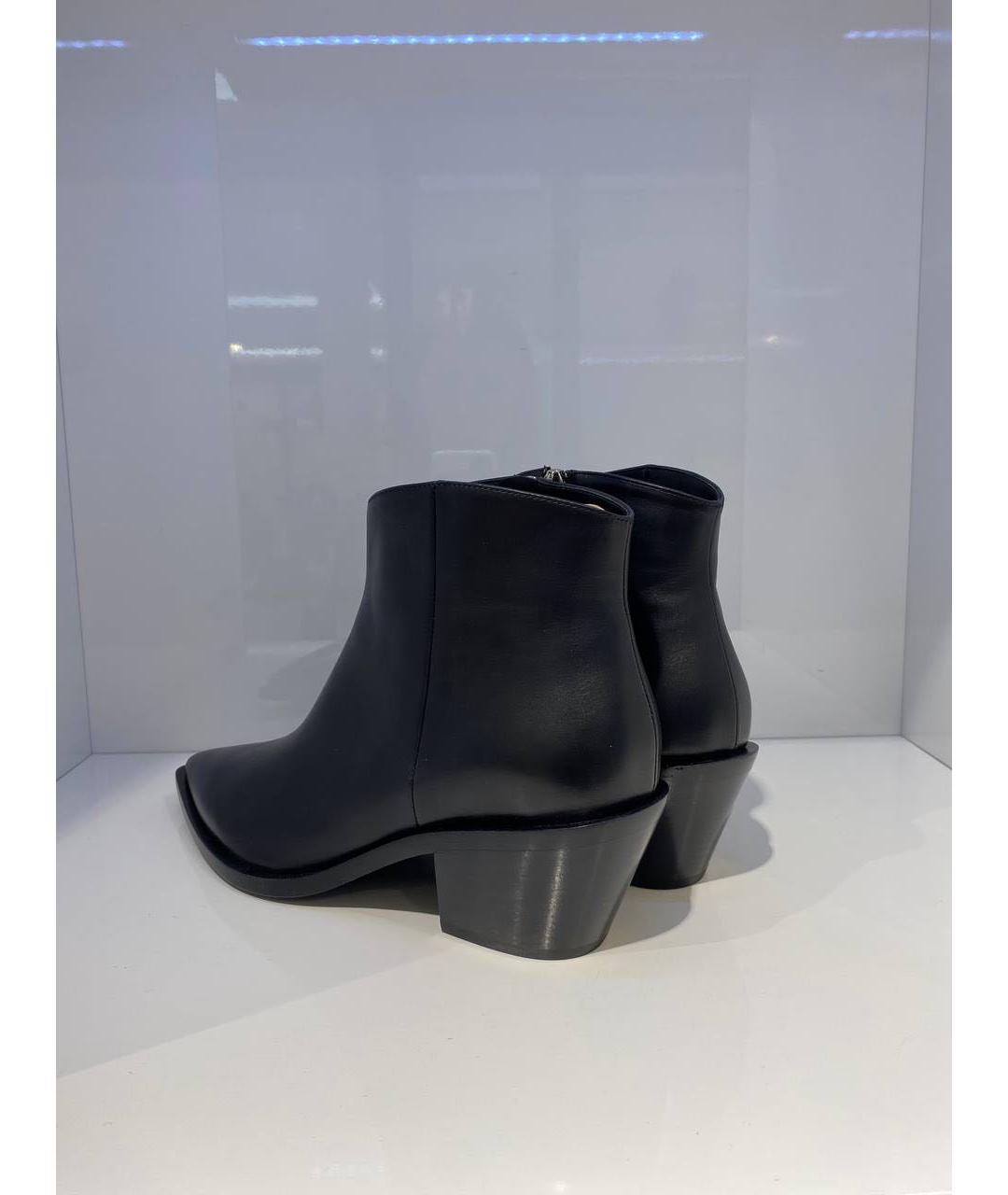 GIANVITO ROSSI Черные кожаные ботинки, фото 3