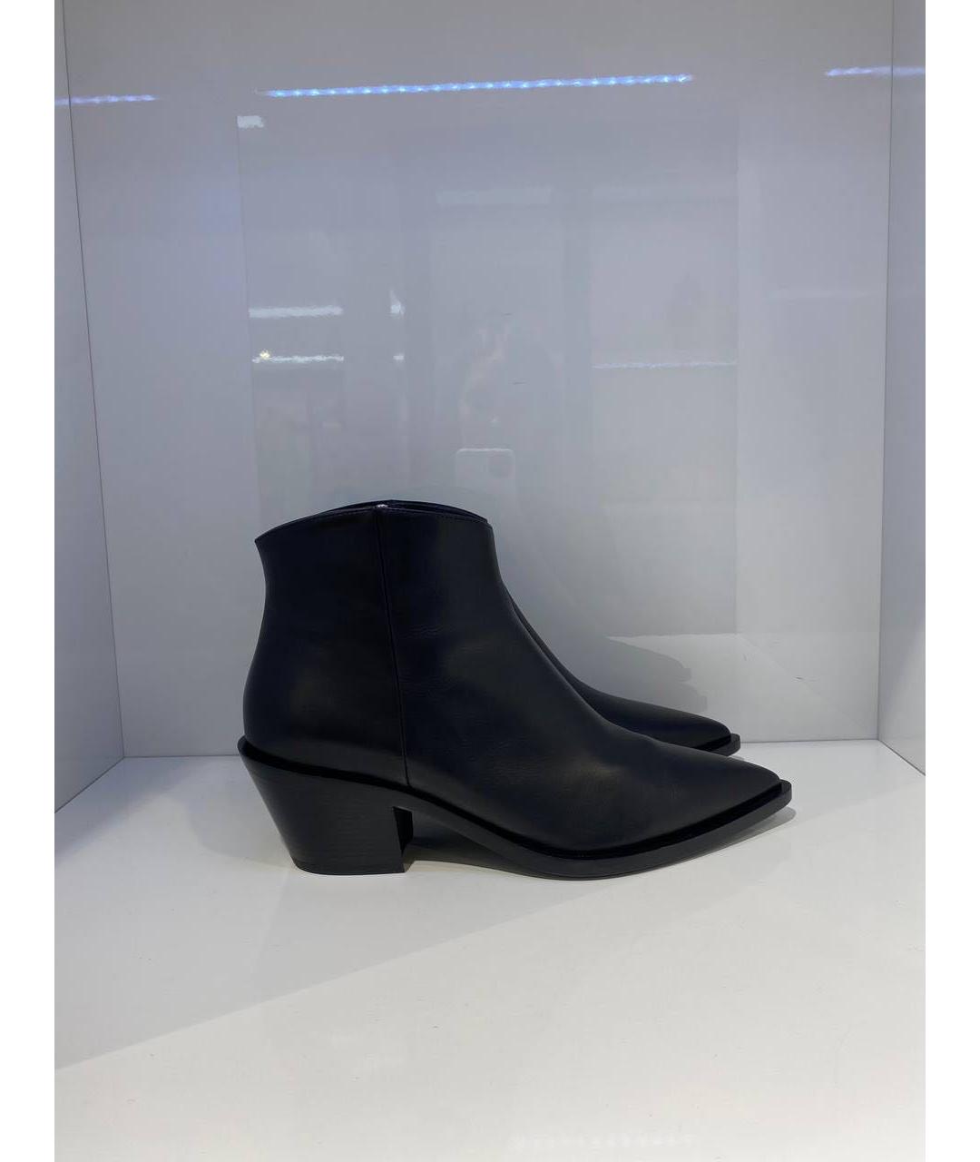 GIANVITO ROSSI Черные кожаные ботинки, фото 4