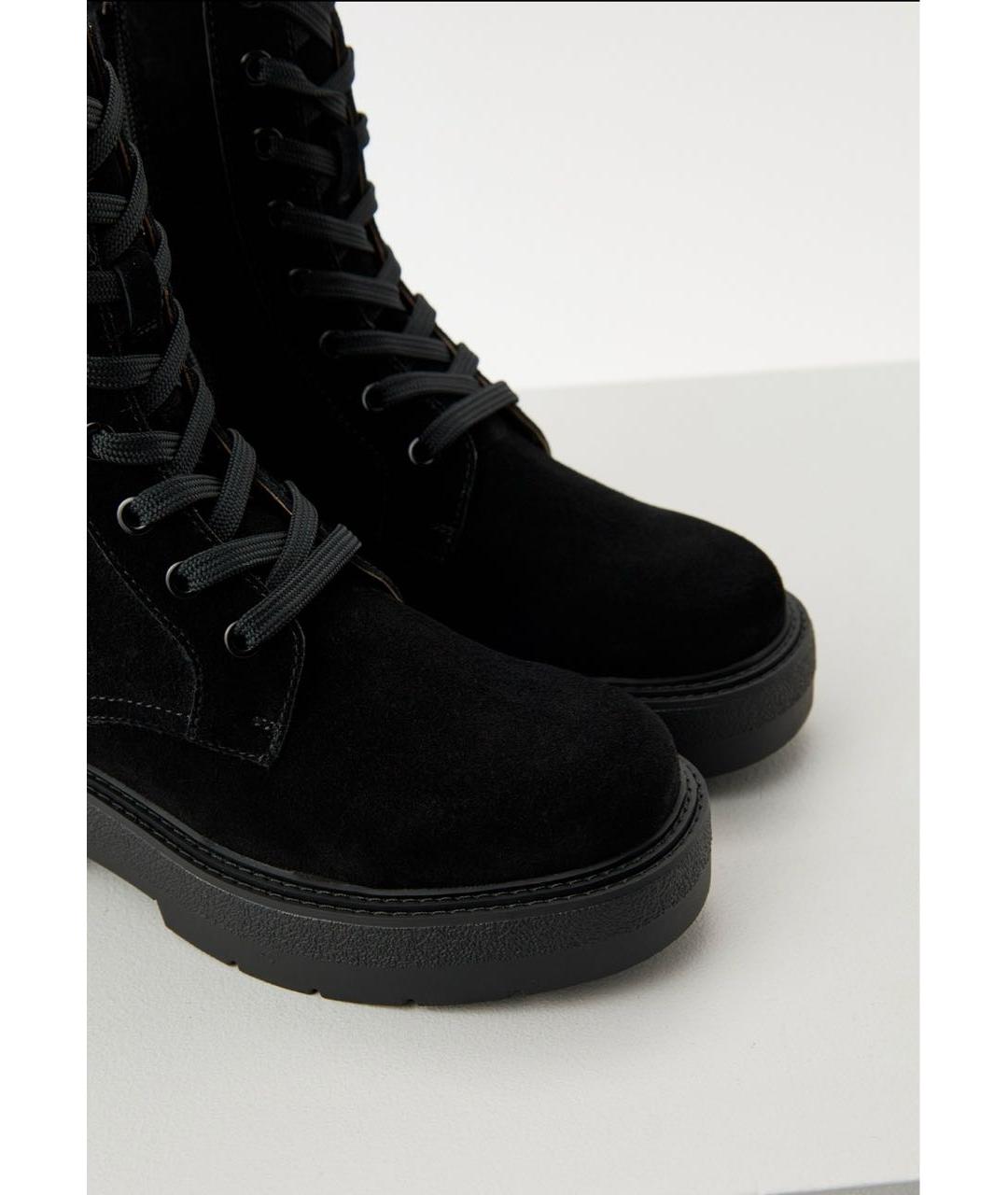 HUGO BOSS Черные замшевые ботинки, фото 6