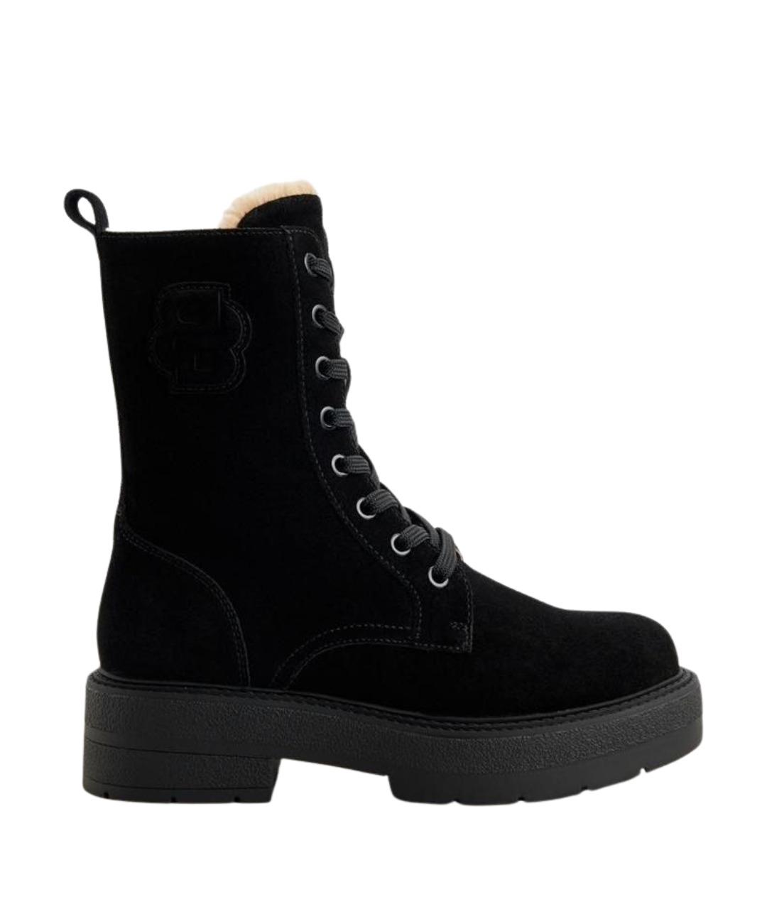 HUGO BOSS Черные замшевые ботинки, фото 1