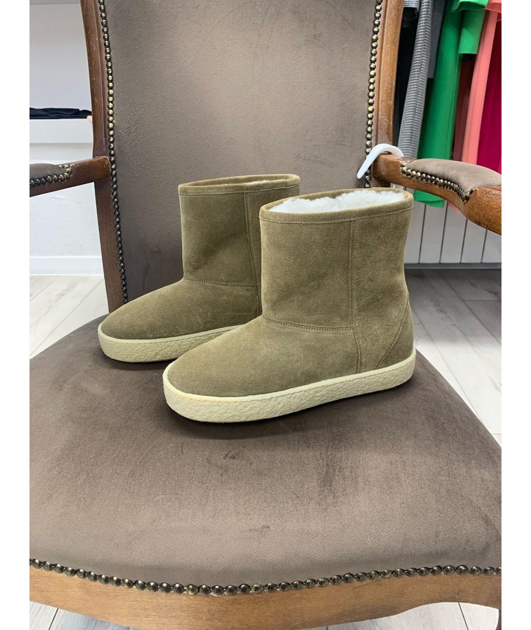 ISABEL MARANT Коричневые замшевые полусапоги, фото 5