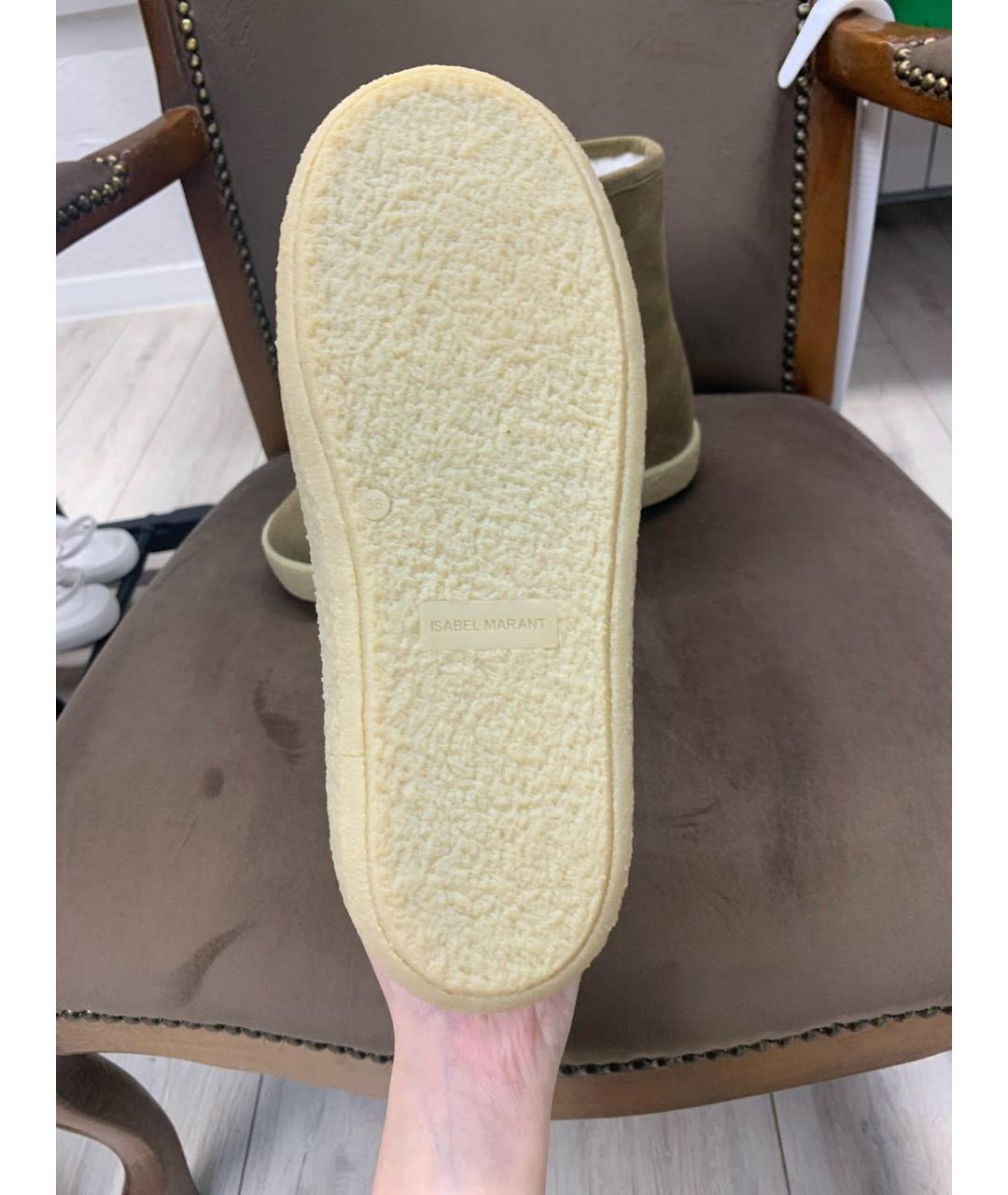 ISABEL MARANT Коричневые замшевые полусапоги, фото 6