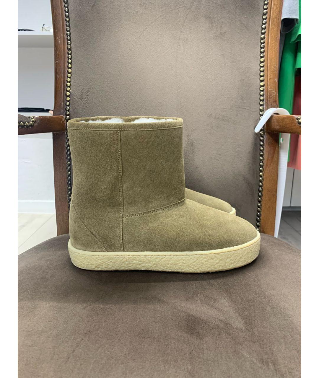 ISABEL MARANT Коричневые замшевые полусапоги, фото 7