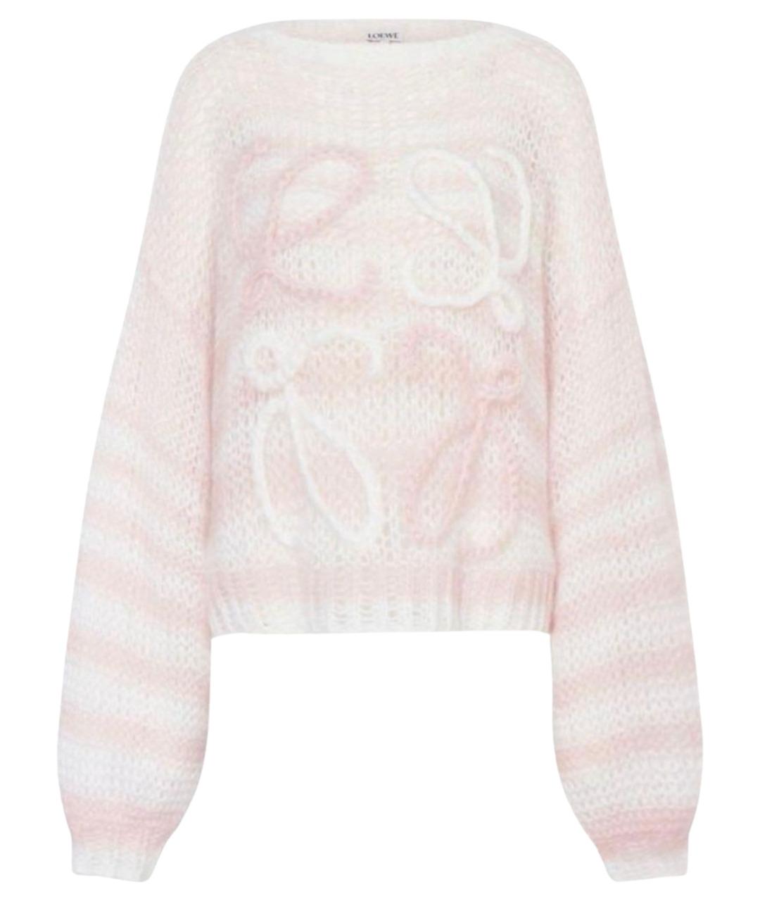 LOEWE Розовый шерстяной джемпер / свитер, фото 1