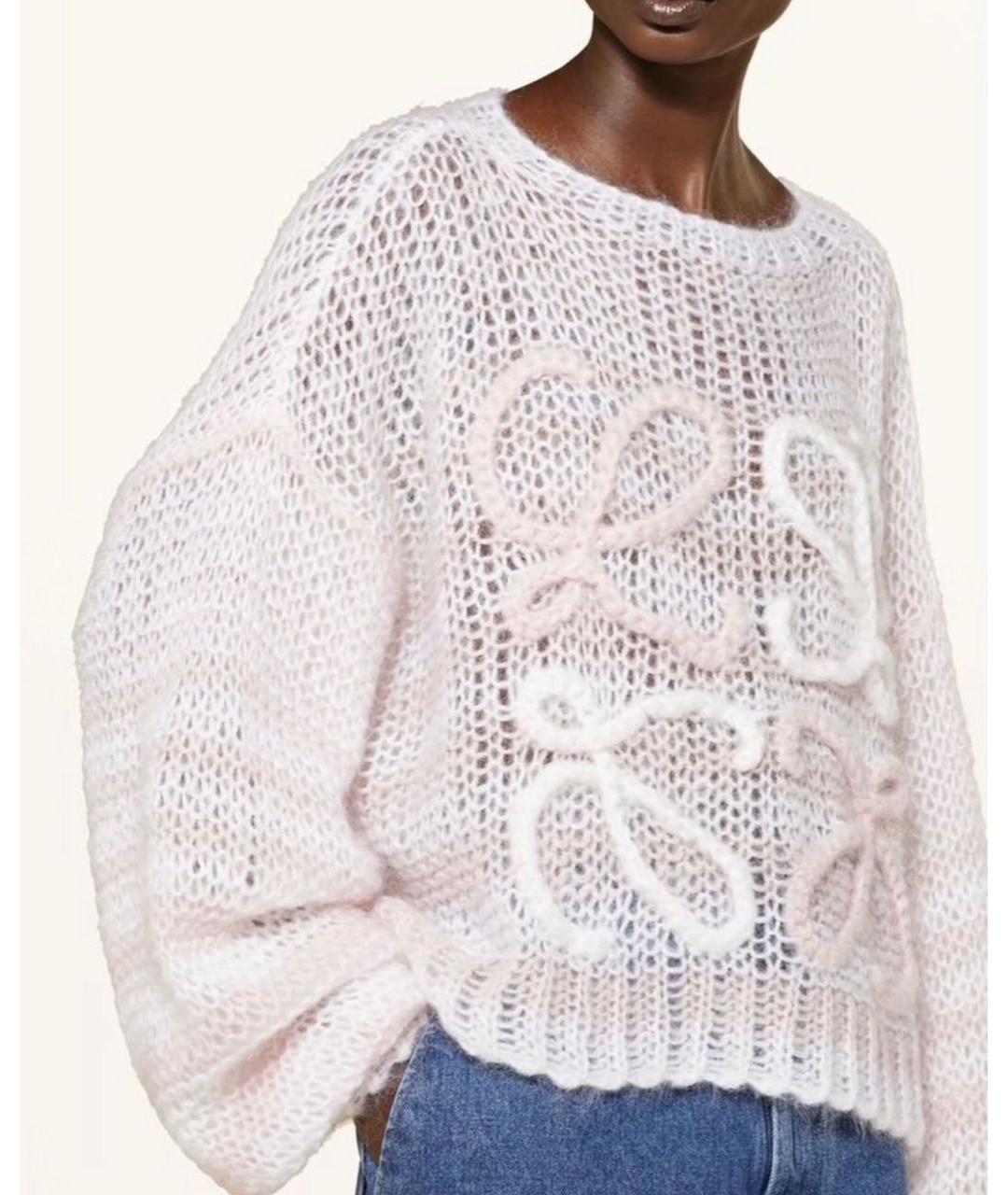 LOEWE Розовый шерстяной джемпер / свитер, фото 3