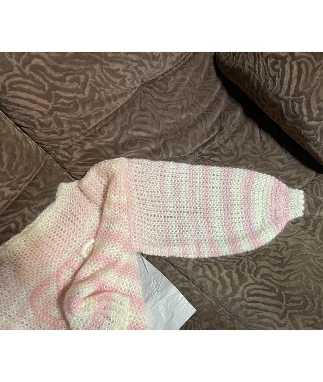 LOEWE Розовый шерстяной джемпер / свитер, фото 8