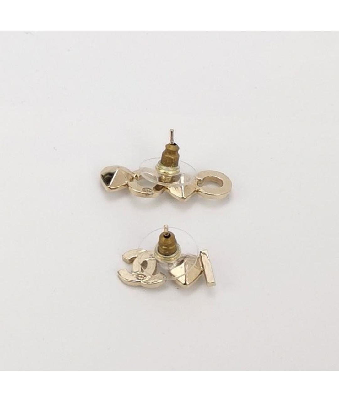 CHANEL Золотые серьги, фото 3