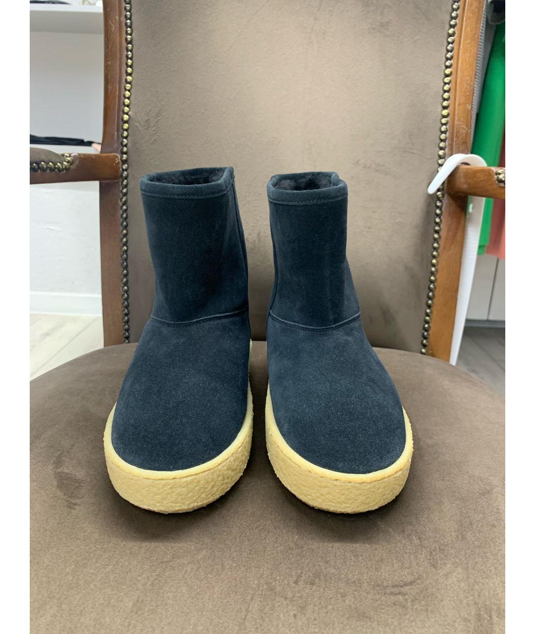 ISABEL MARANT Черные замшевые сапоги, фото 2