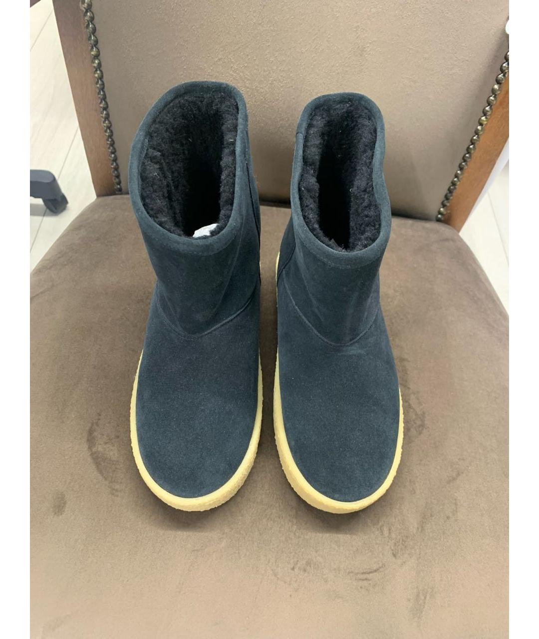 ISABEL MARANT Черные замшевые сапоги, фото 3