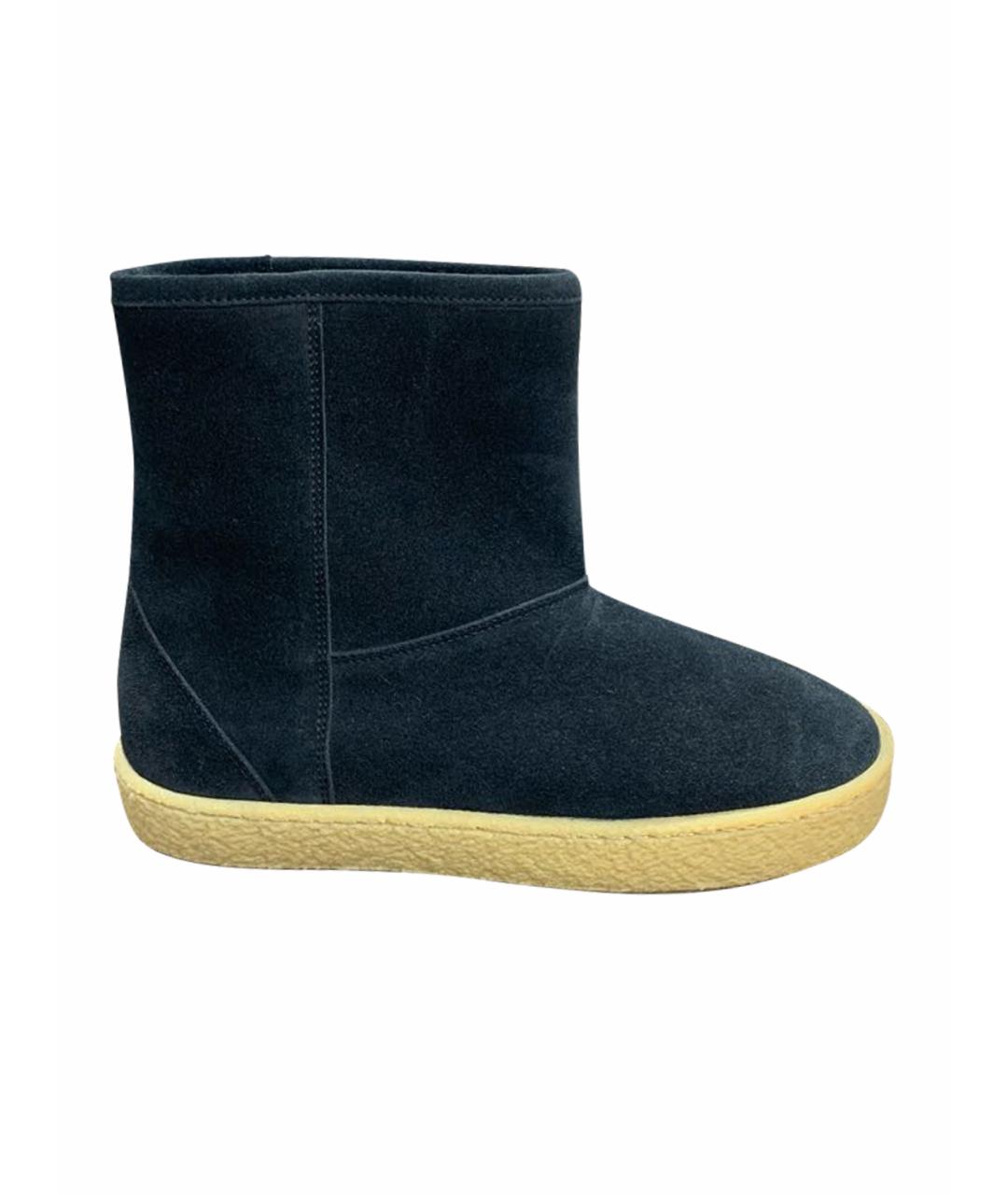 ISABEL MARANT Черные замшевые сапоги, фото 1