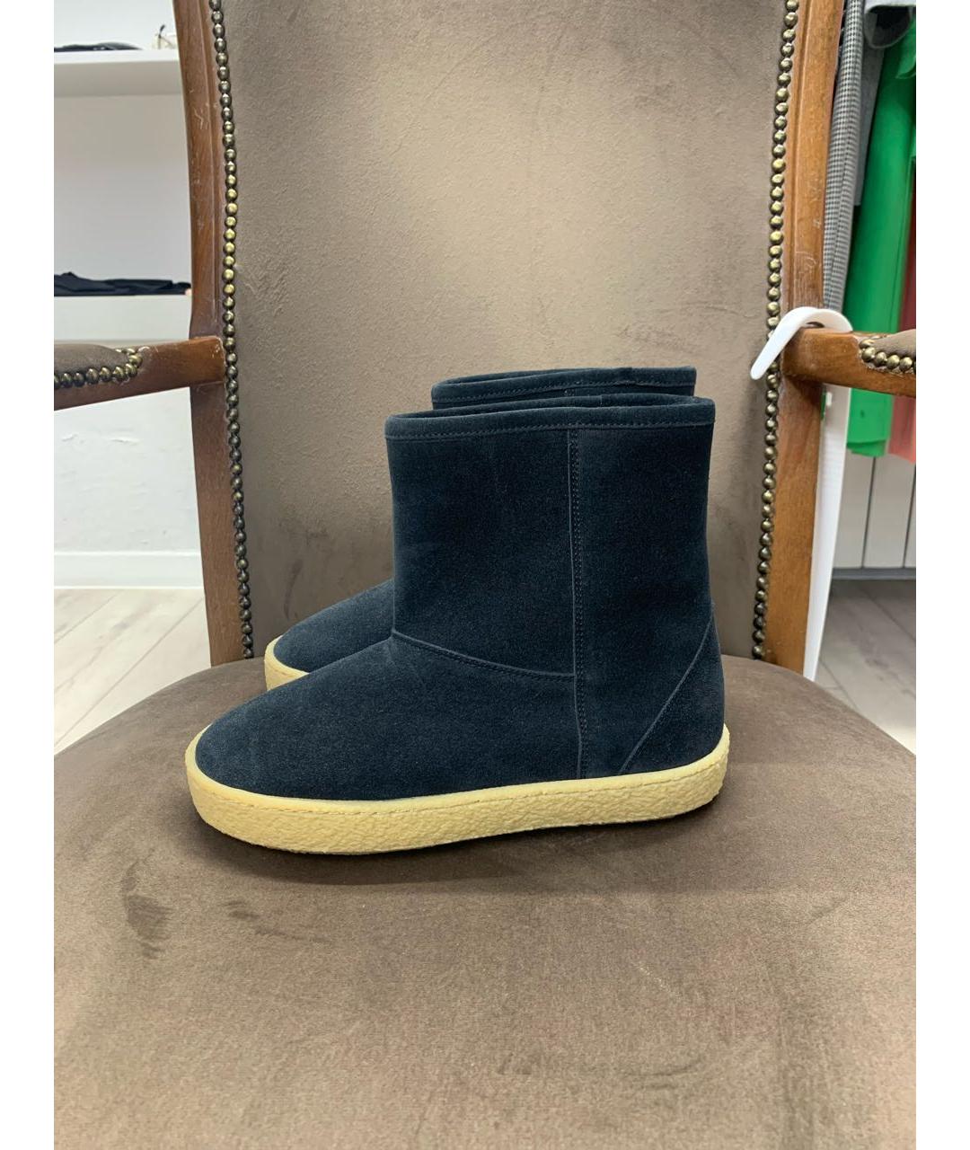 ISABEL MARANT Черные замшевые сапоги, фото 6