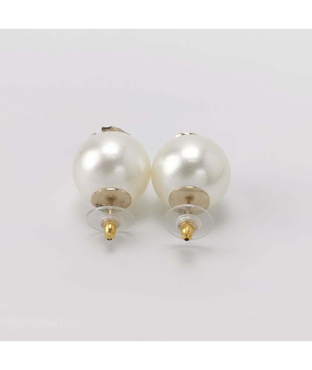 CHANEL Белые жемчужные серьги, фото 2