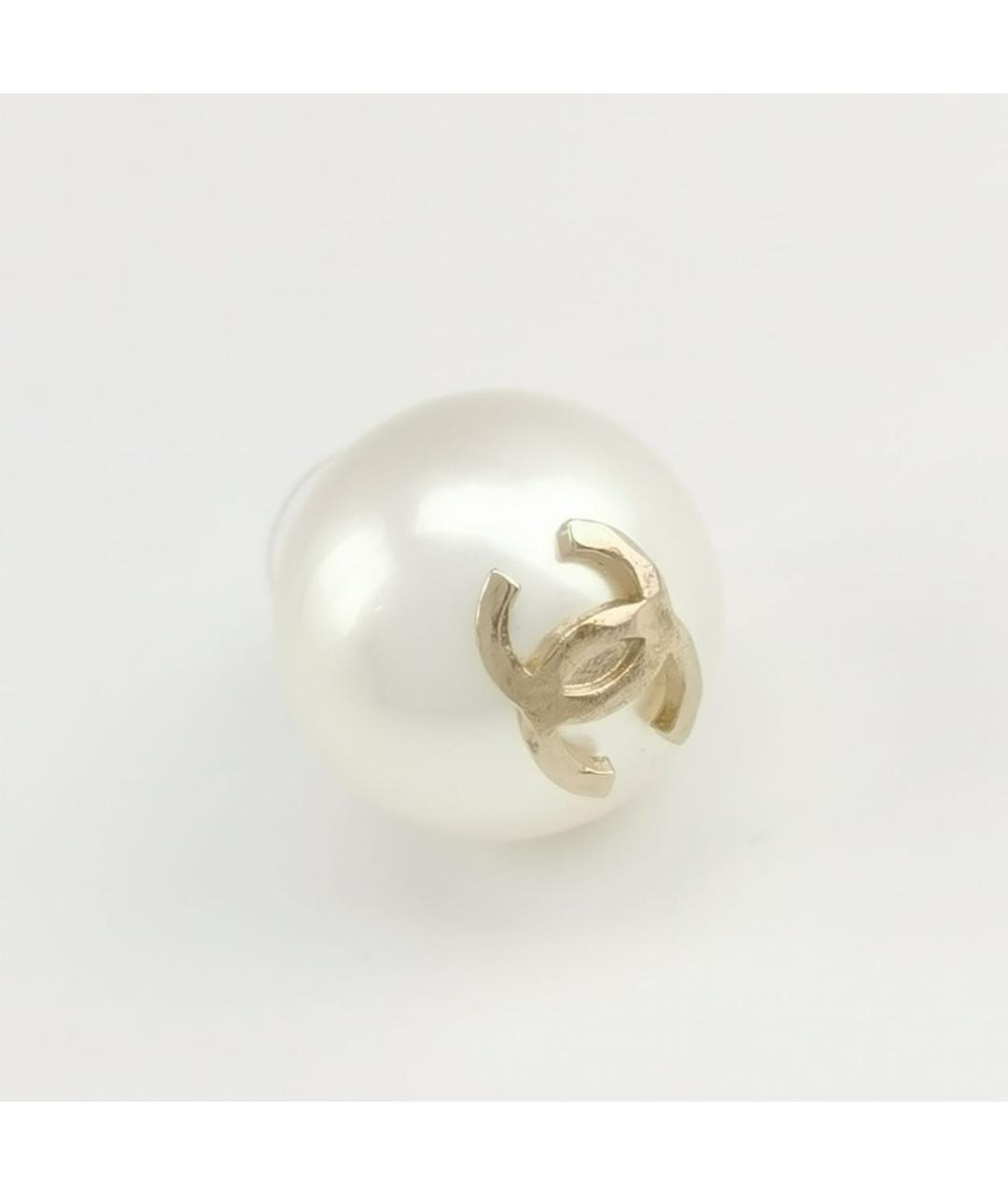 CHANEL Белые жемчужные серьги, фото 5