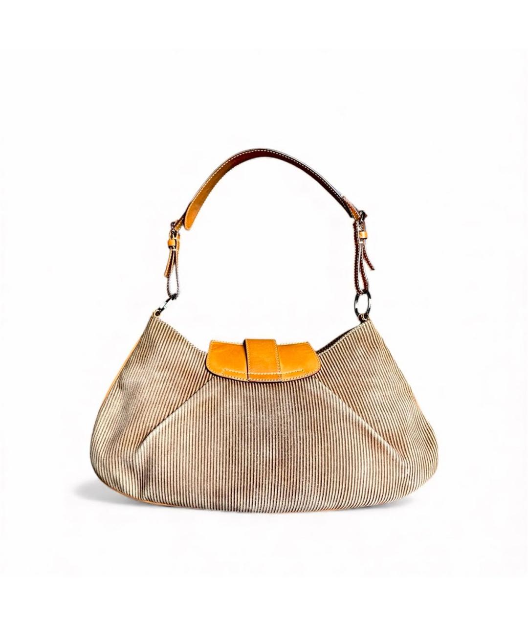 CHRISTIAN DIOR Мульти замшевая сумка с короткими ручками, фото 7