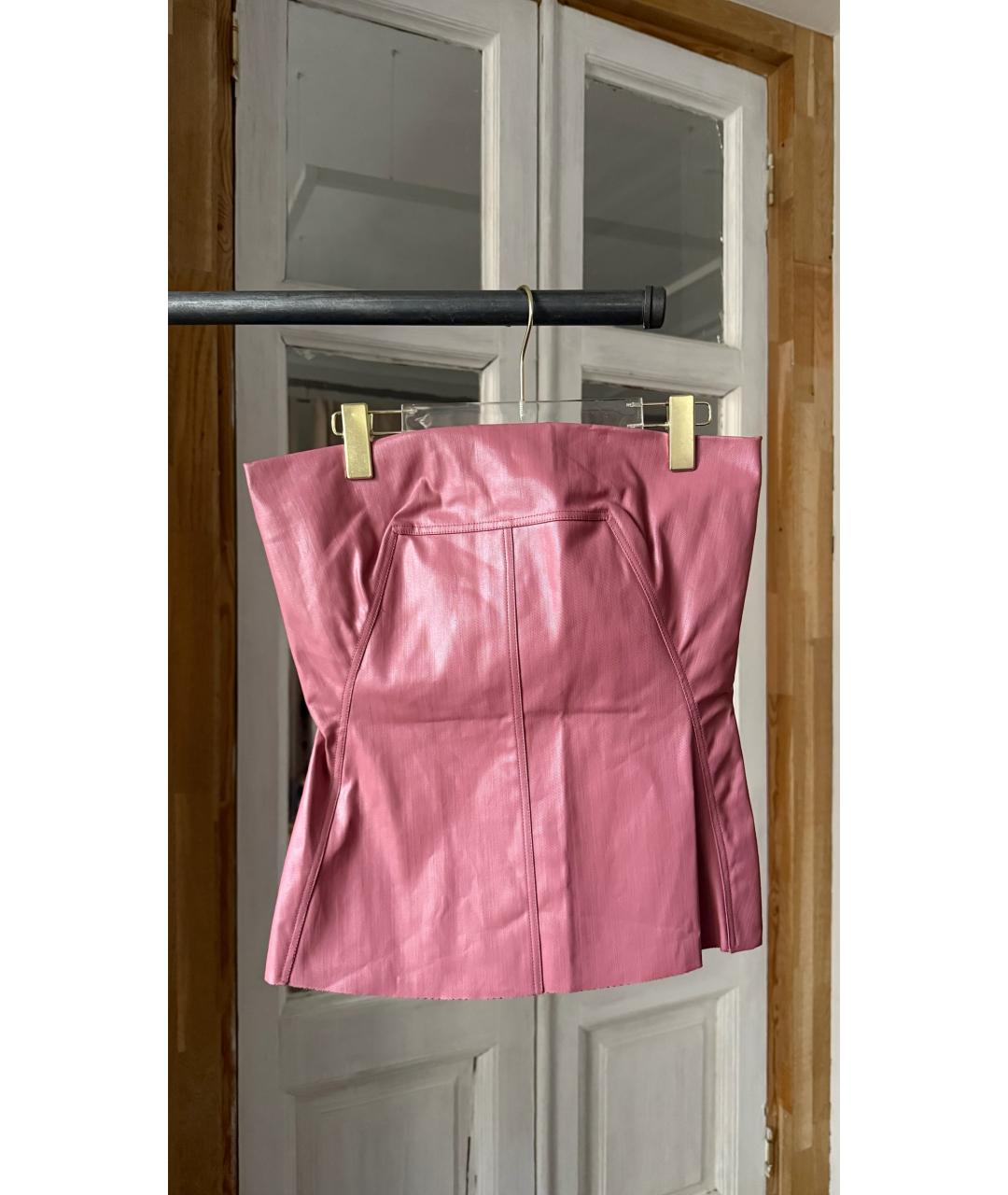 RICK OWENS Розовый хлопковый корсет, фото 6