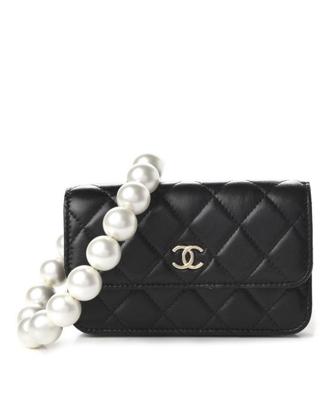 CHANEL Черная кожаная сумка через плечо, фото 9