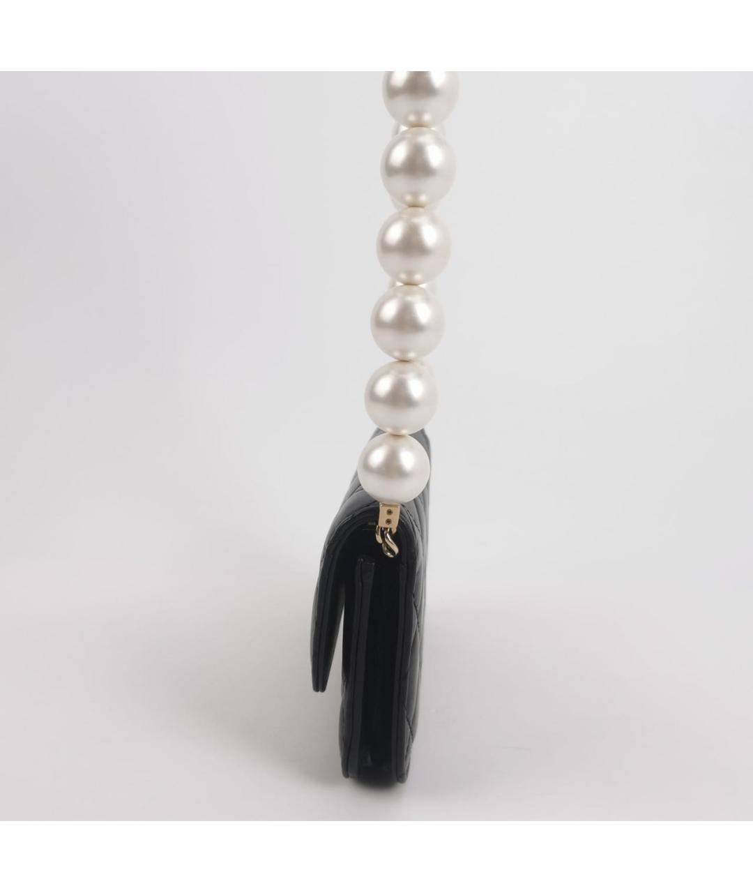 CHANEL Черная кожаная сумка через плечо, фото 2