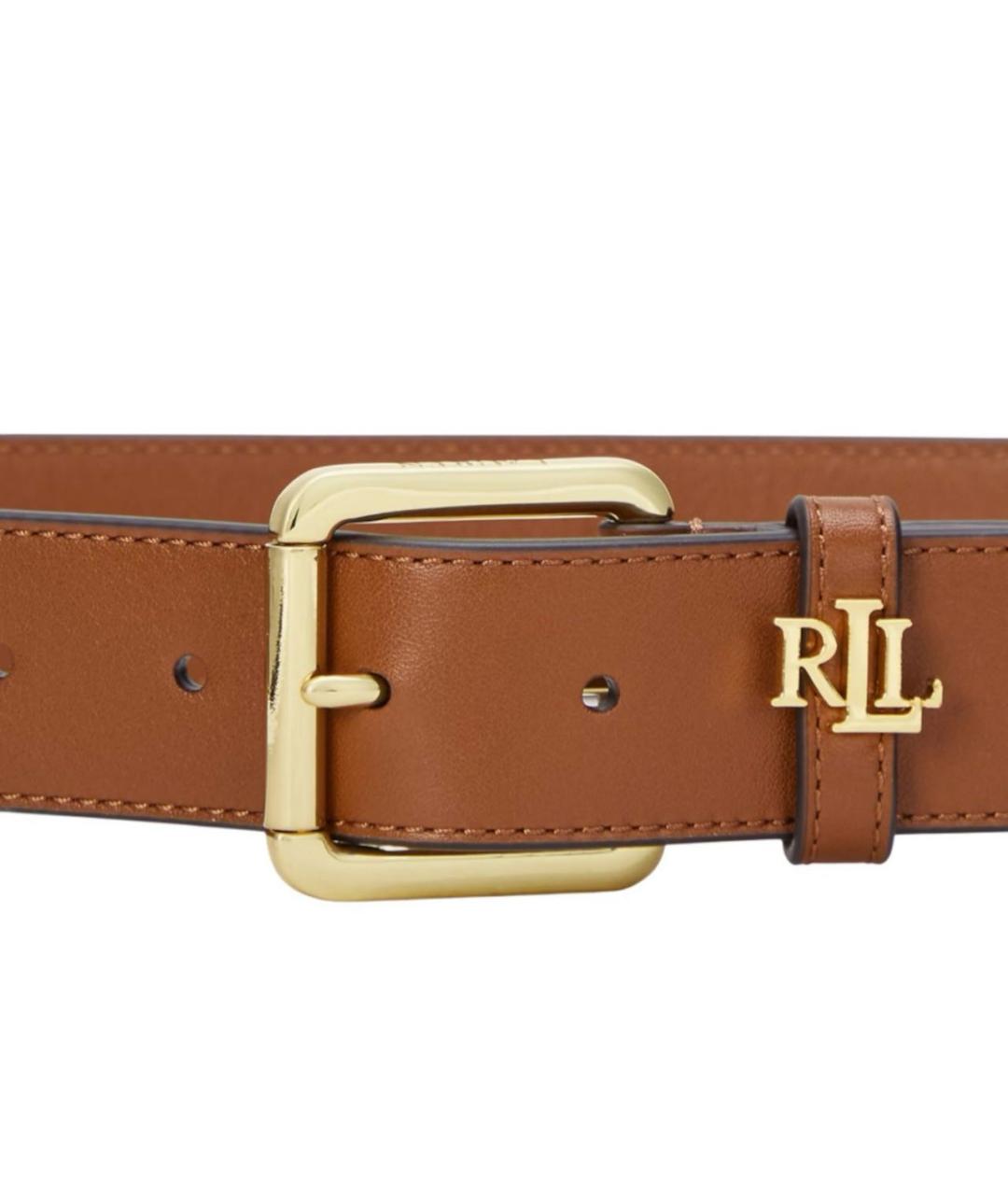 POLO RALPH LAUREN Коричневый кожаный ремень, фото 2