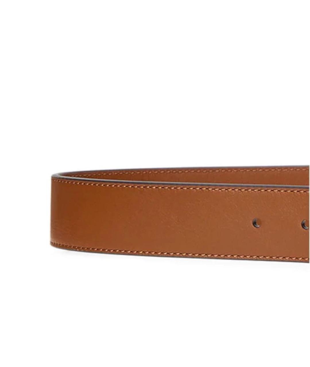 POLO RALPH LAUREN Коричневый кожаный ремень, фото 3
