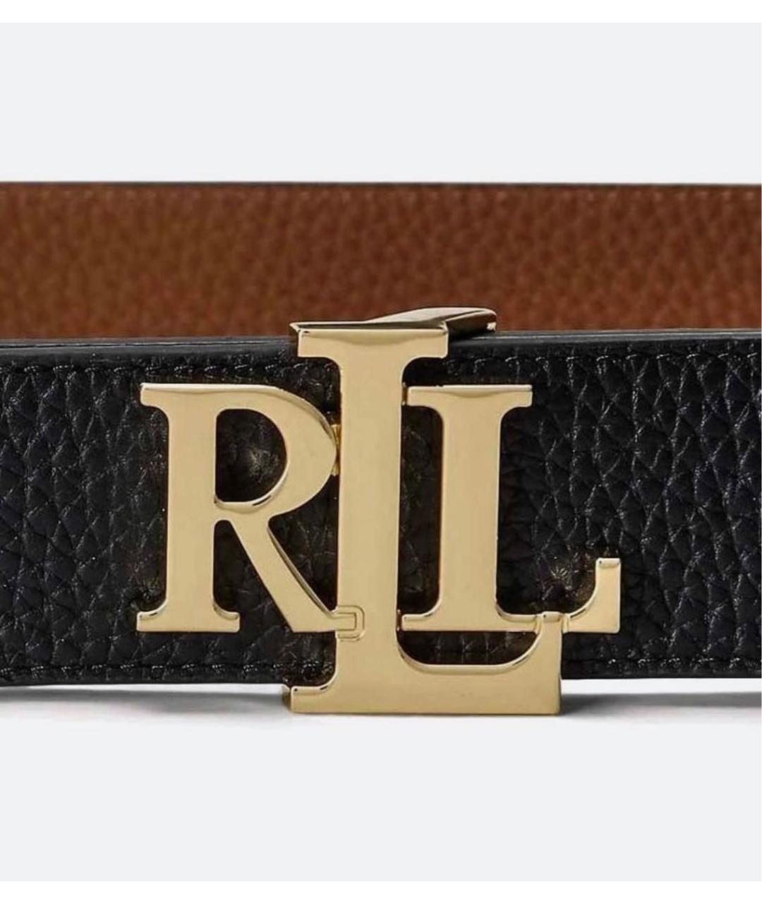 POLO RALPH LAUREN Черный кожаный ремень, фото 5