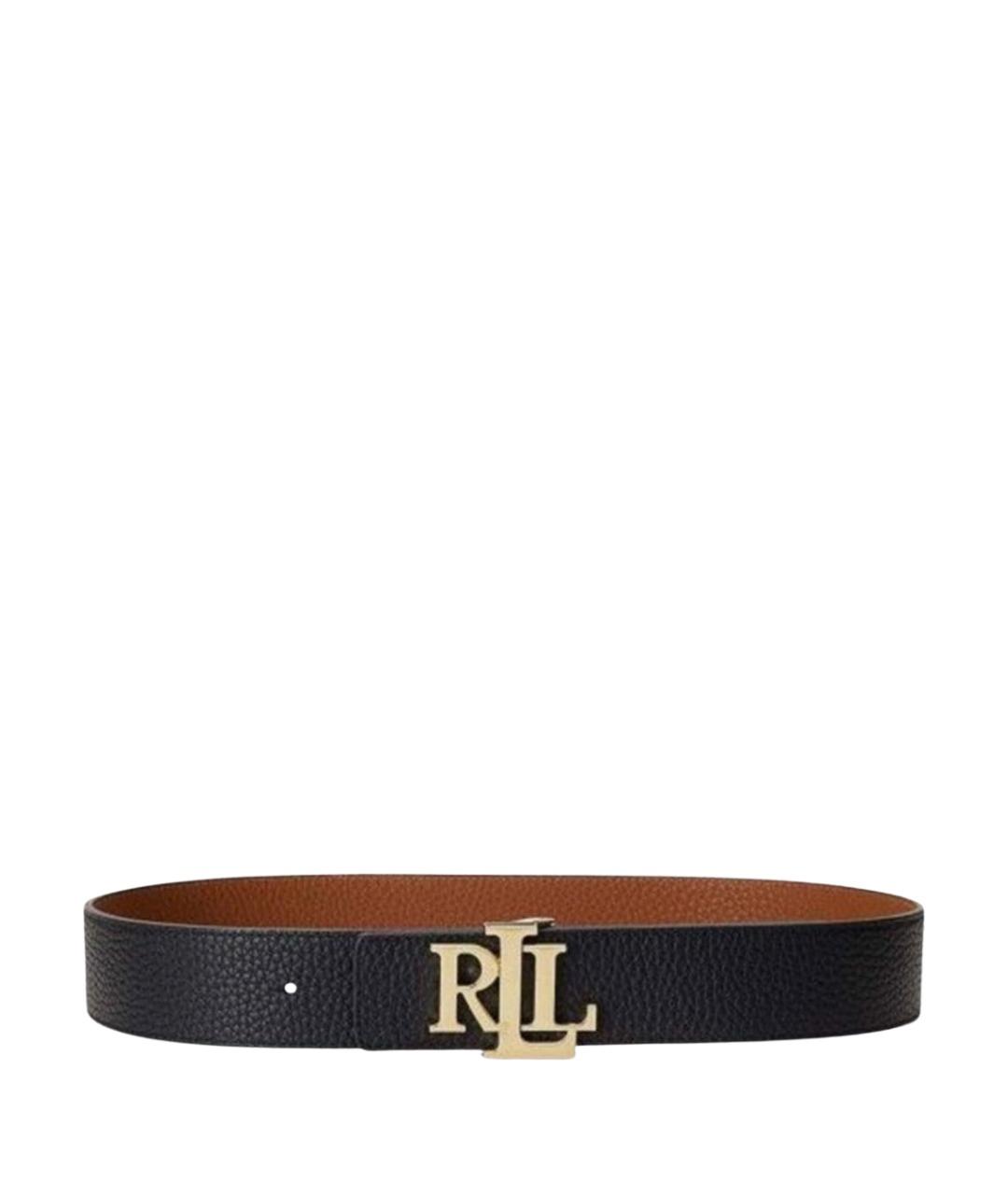 POLO RALPH LAUREN Черный кожаный ремень, фото 1