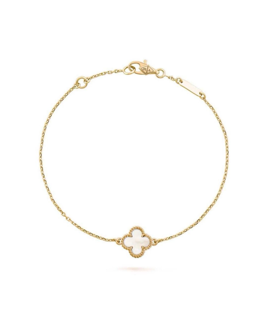 VAN CLEEF & ARPELS Бежевый браслет из желтого золота, фото 3