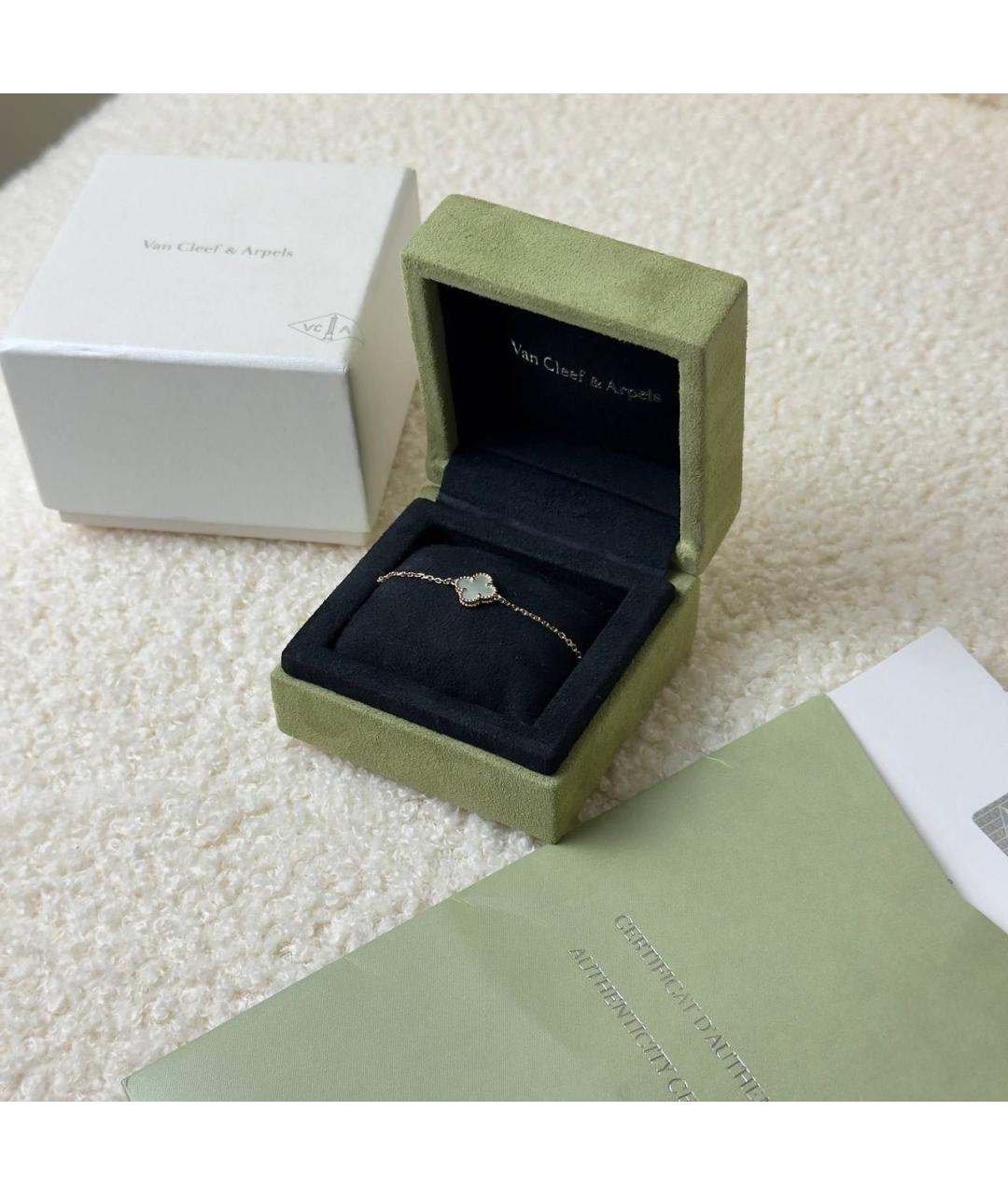 VAN CLEEF & ARPELS Бежевый браслет из желтого золота, фото 2