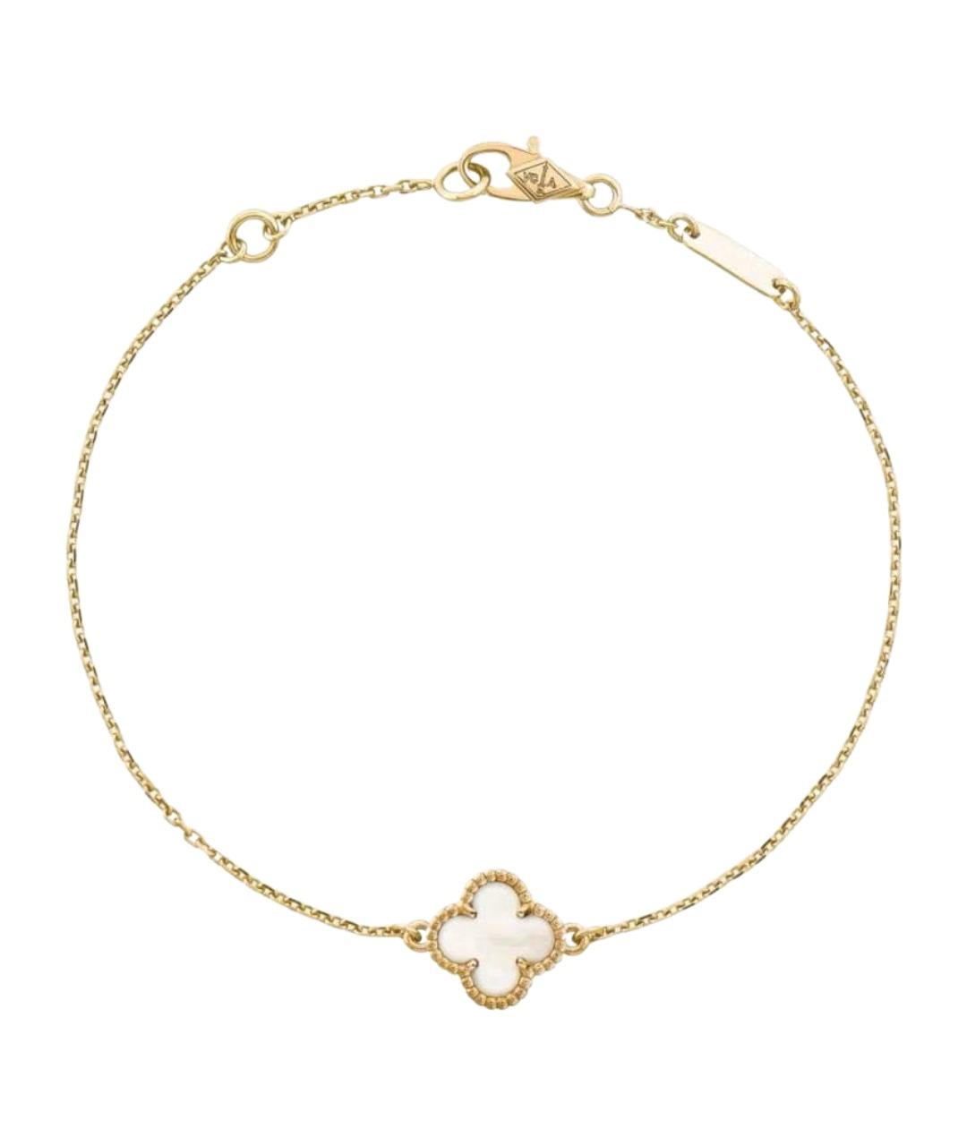 VAN CLEEF & ARPELS Бежевый браслет из желтого золота, фото 1