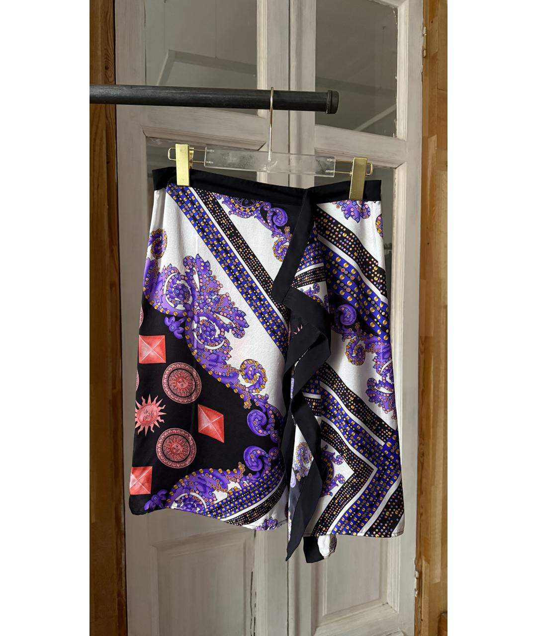 VERSACE Мульти юбка мини, фото 6