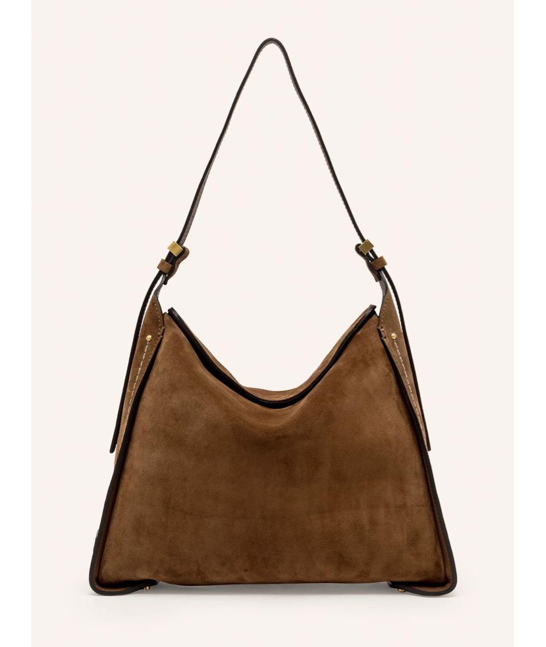 Gianni Chiarini Коричневая замшевая сумка через плечо, фото 5