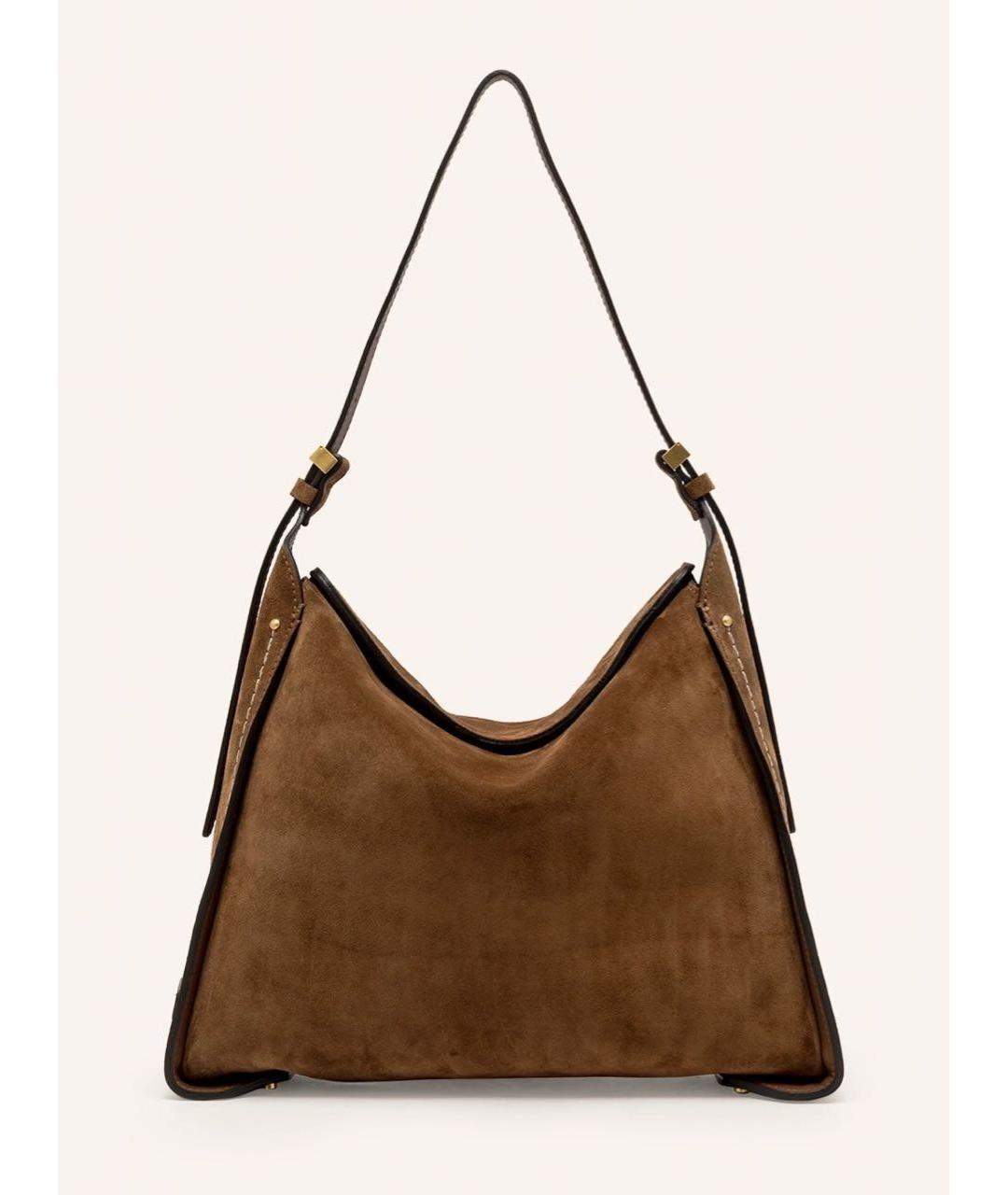 Gianni Chiarini Коричневая замшевая сумка через плечо, фото 6