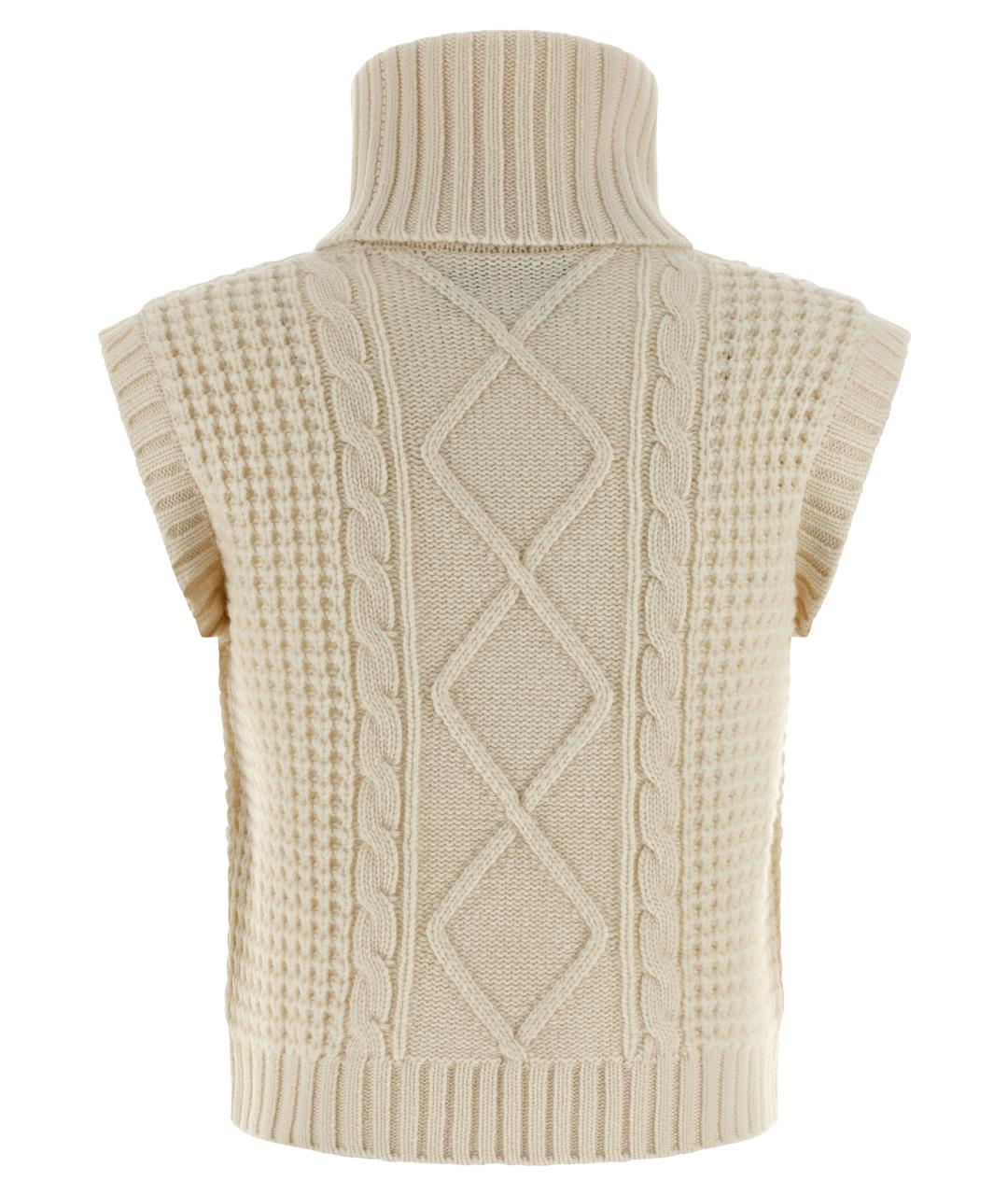 PERFECT MOMENT Бежевая шерстяная жилетка, фото 2