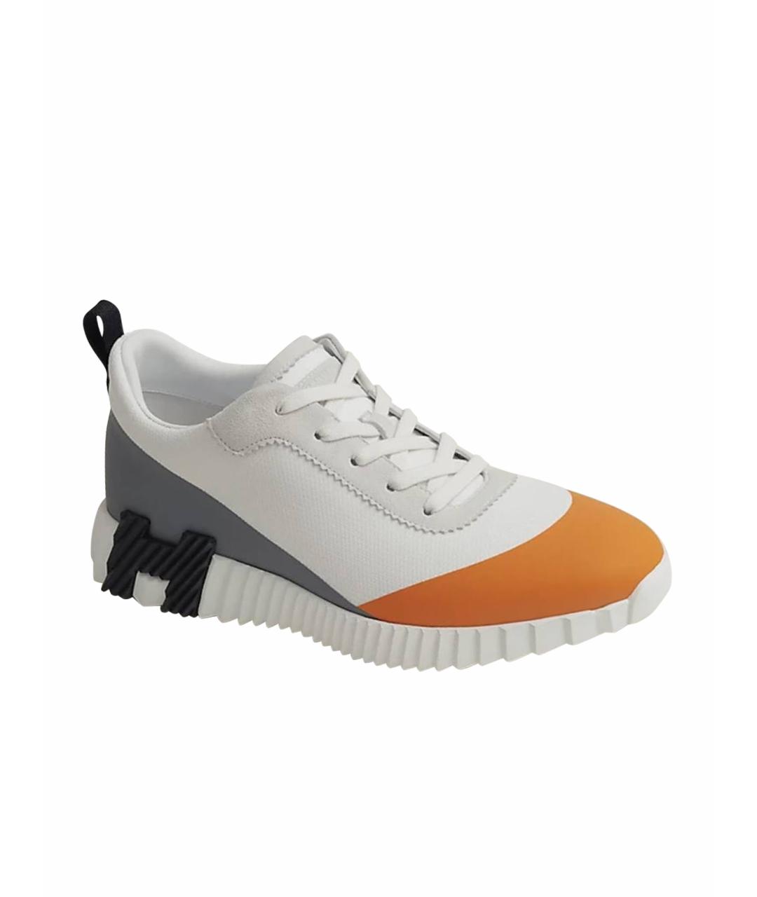 HERMES Мульти текстильные низкие кроссовки / кеды, фото 1