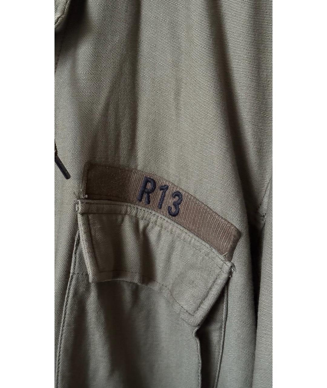 R13 Хаки хлопковая парка, фото 3