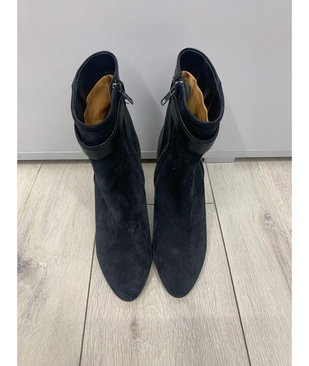 ISABEL MARANT Черные замшевые полусапоги, фото 7