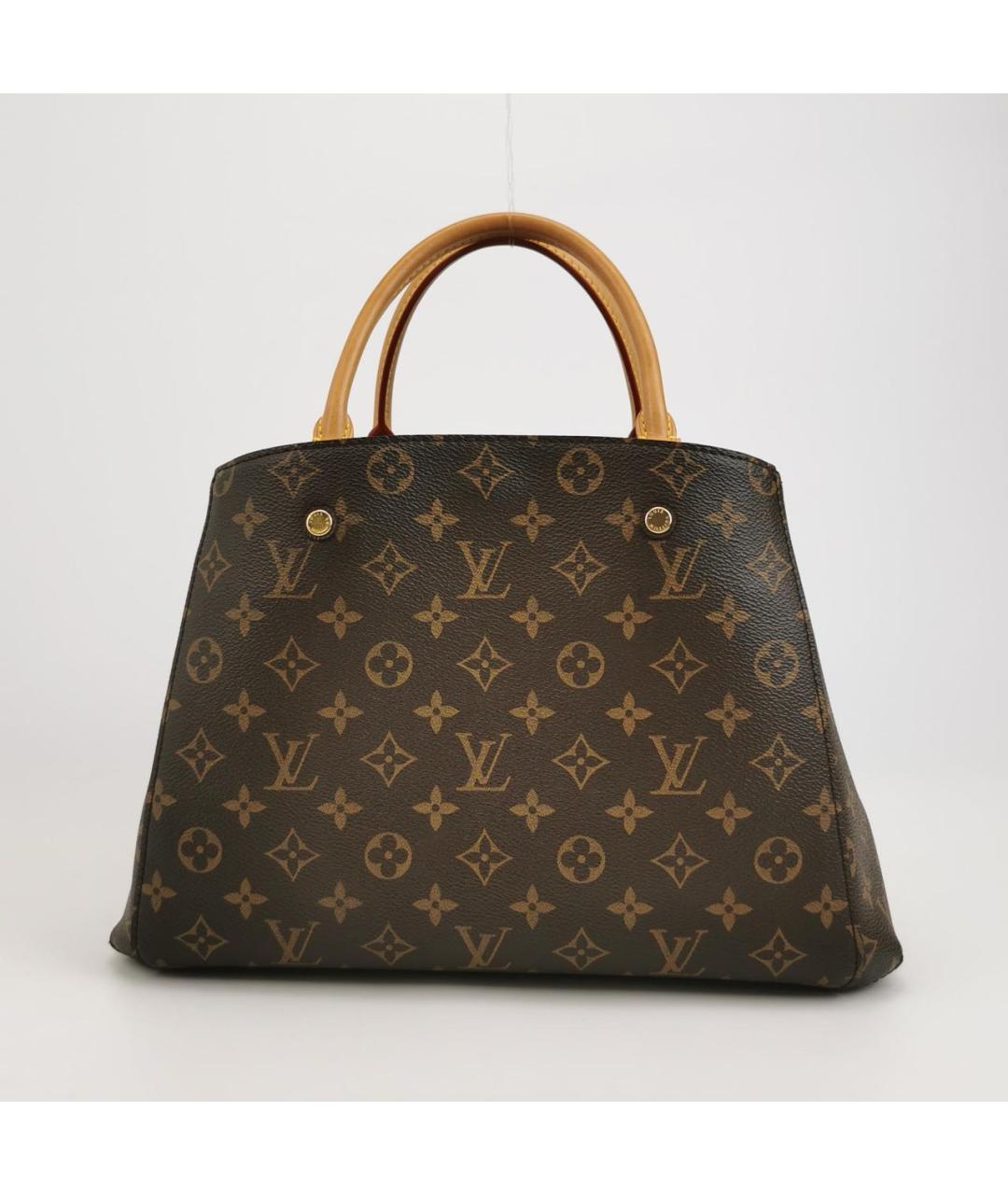 LOUIS VUITTON Коричневая сумка с короткими ручками, фото 4