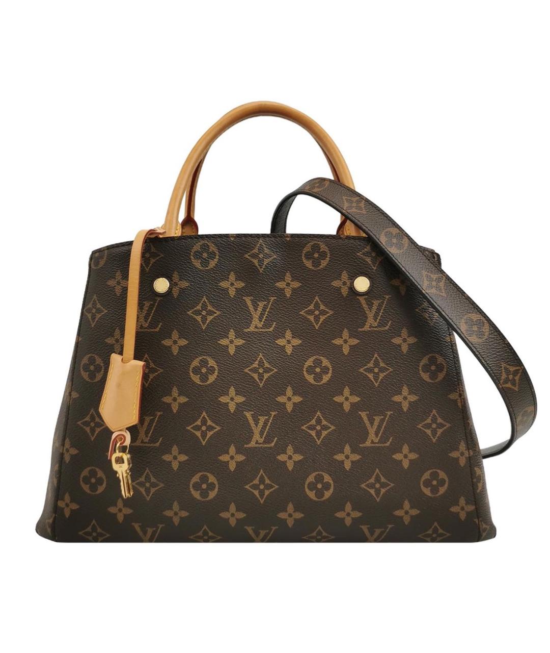 LOUIS VUITTON Коричневая сумка с короткими ручками, фото 9