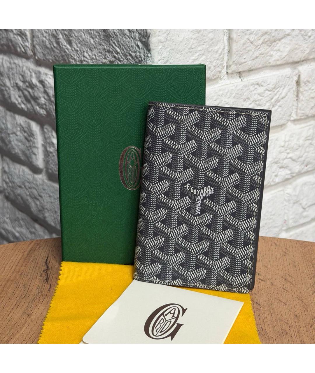 GOYARD Серый кожаный кардхолдер, фото 4