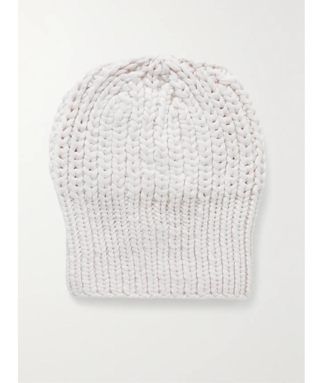THE ROW Белая кашемировая шапка, фото 4