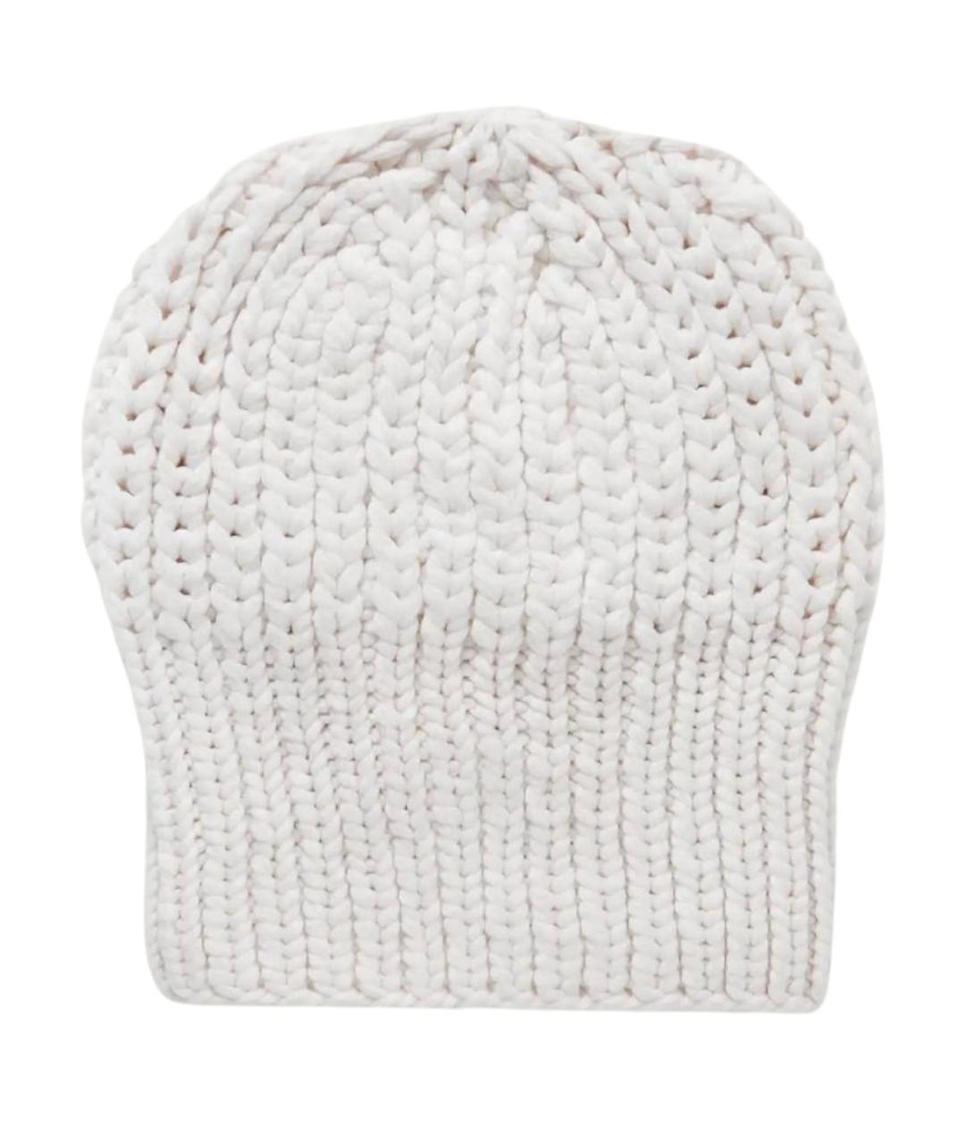 THE ROW Белая кашемировая шапка, фото 1