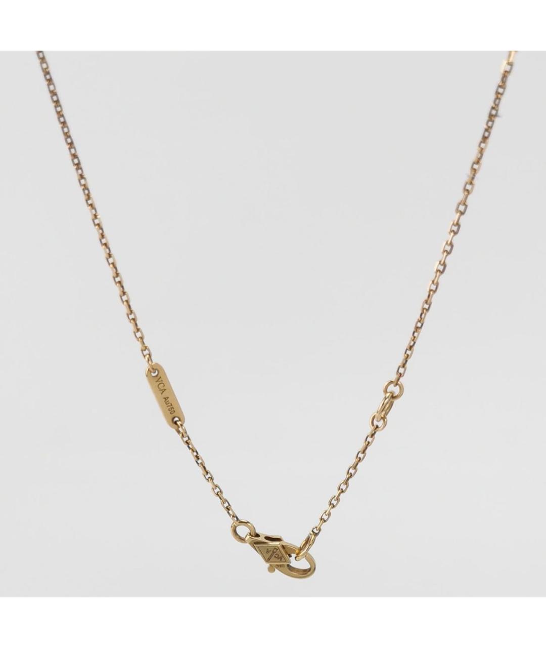 VAN CLEEF & ARPELS Белое колье из желтого золота, фото 4