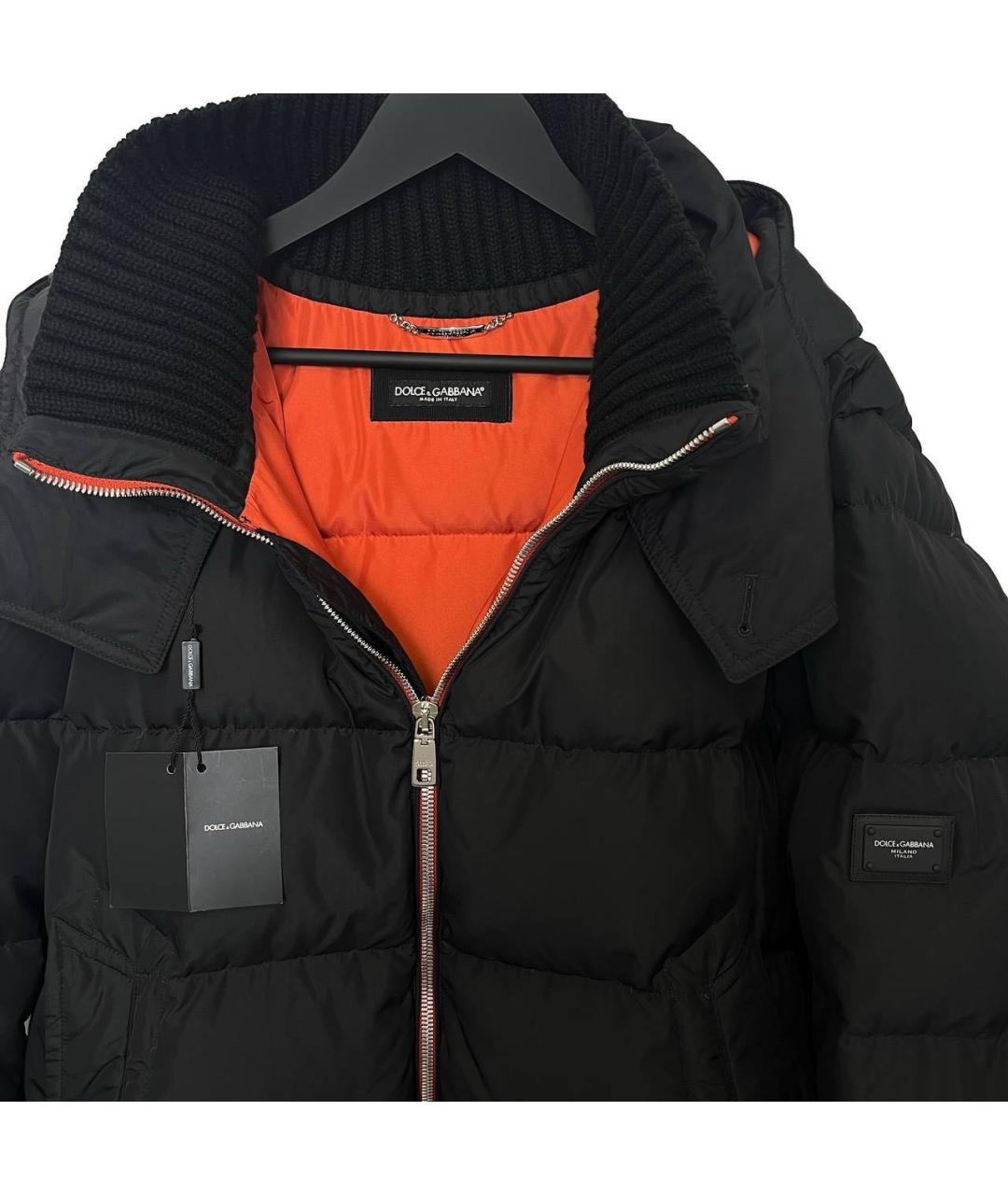 DOLCE&GABBANA Черный пуховик, фото 3