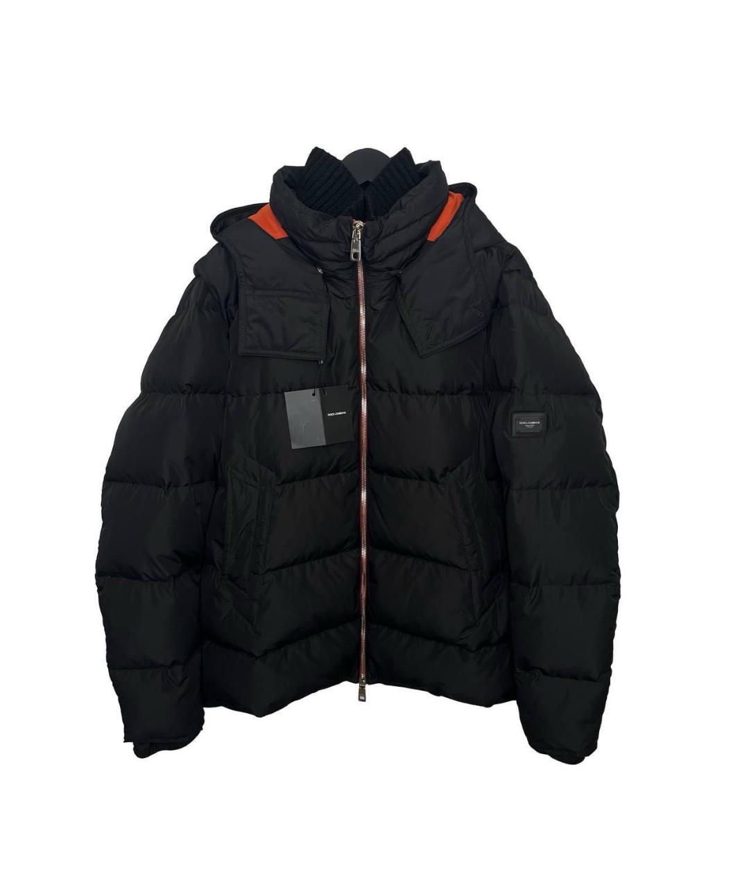 DOLCE&GABBANA Черный пуховик, фото 4