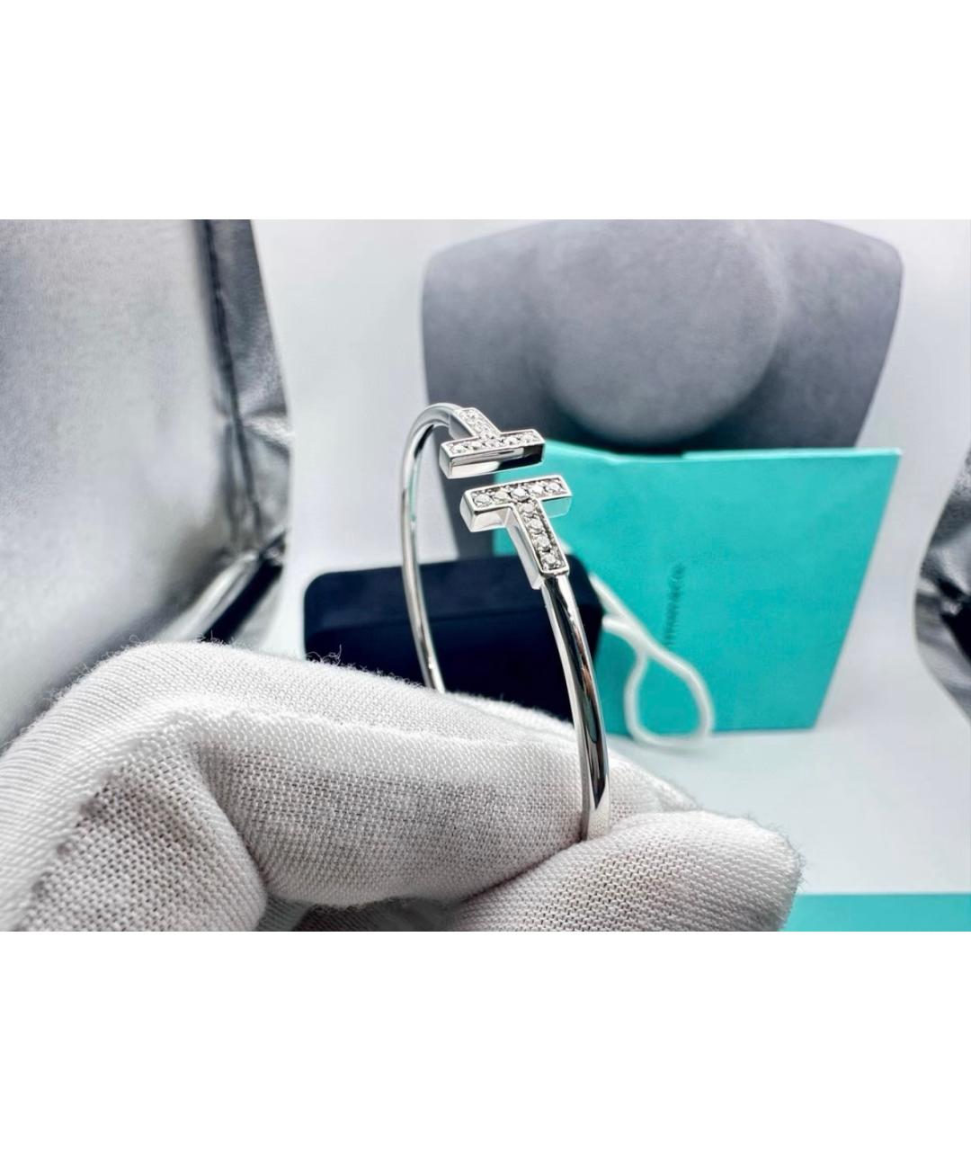 TIFFANY&CO Серебрянный браслет из белого золота, фото 2