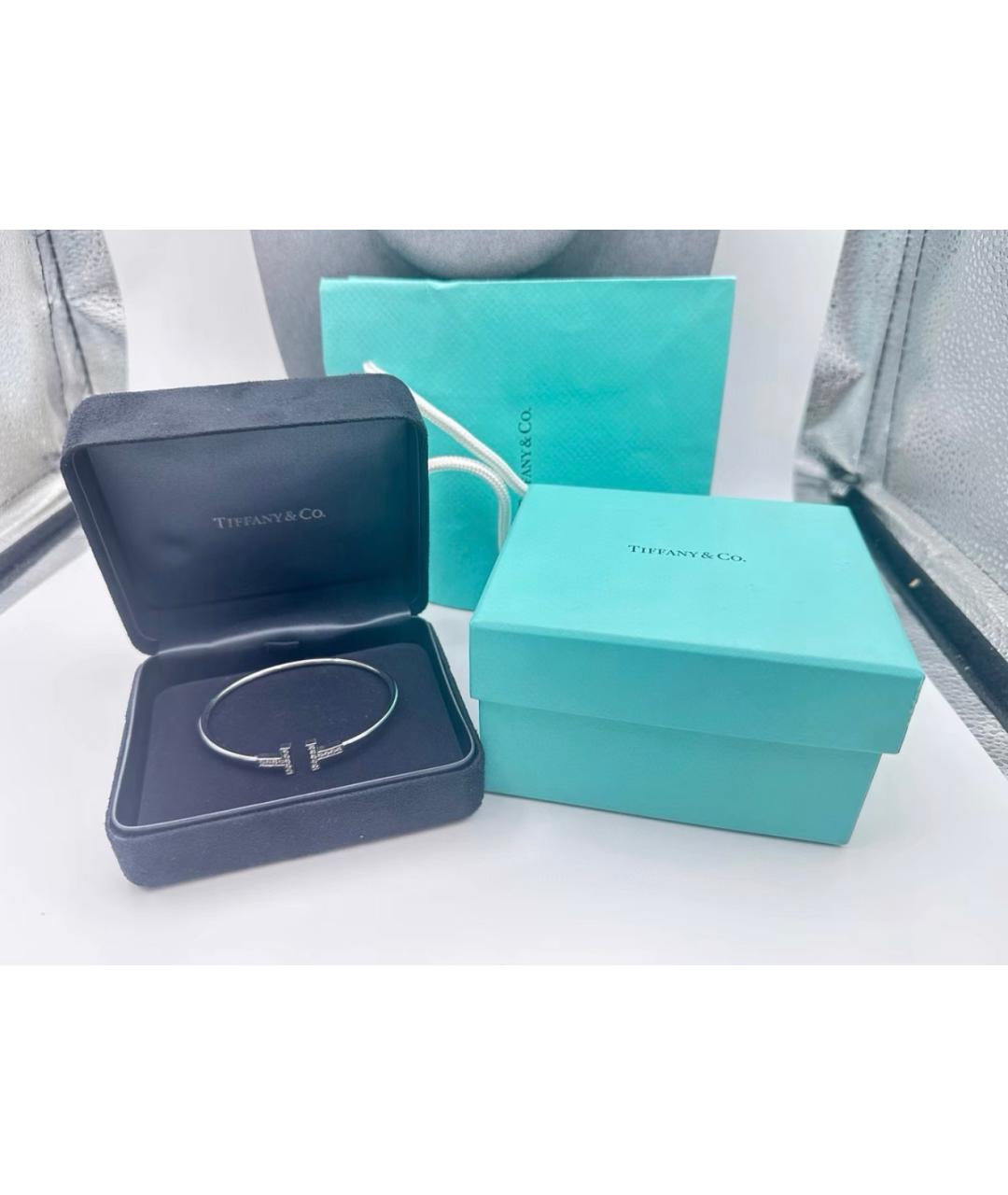 TIFFANY&CO Серебрянный браслет из белого золота, фото 3